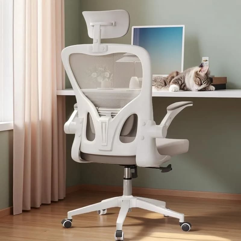SICHY AGE High Back Mesh Office Chair with Adjustable Lumbar Support & Flip-Up Armrests | 24.59in x 20in x 49.2in thumbnail 2