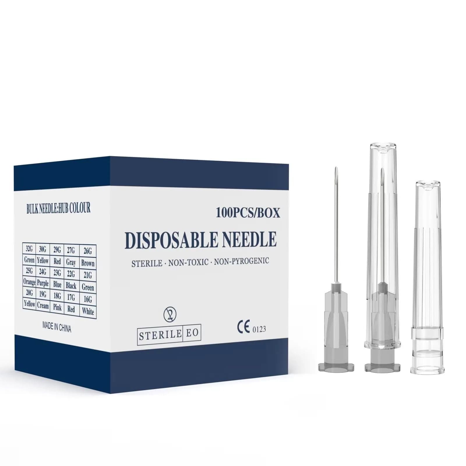 AHHKZT 22 Gauge 1.5 Inch Luer Lock Needles (100 PCS, Individually Wrapped) | Industrial Dispensing Accessories