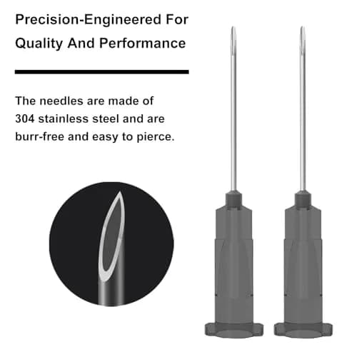 AHHKZT 22 Gauge 1.5 Inch Luer Lock Needles (100 PCS, Individually Wrapped) | Industrial Dispensing Accessories thumbnail 3