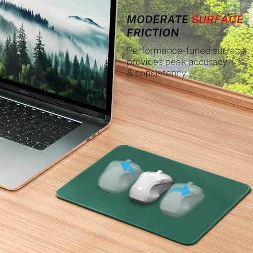 MROCO Essential Office & Gaming Mouse Pad 21.59 cm x 27.94 cm (8.5 x 11 Inch) Forest Green | Smooth Glide & Precise Control thumbnail 2