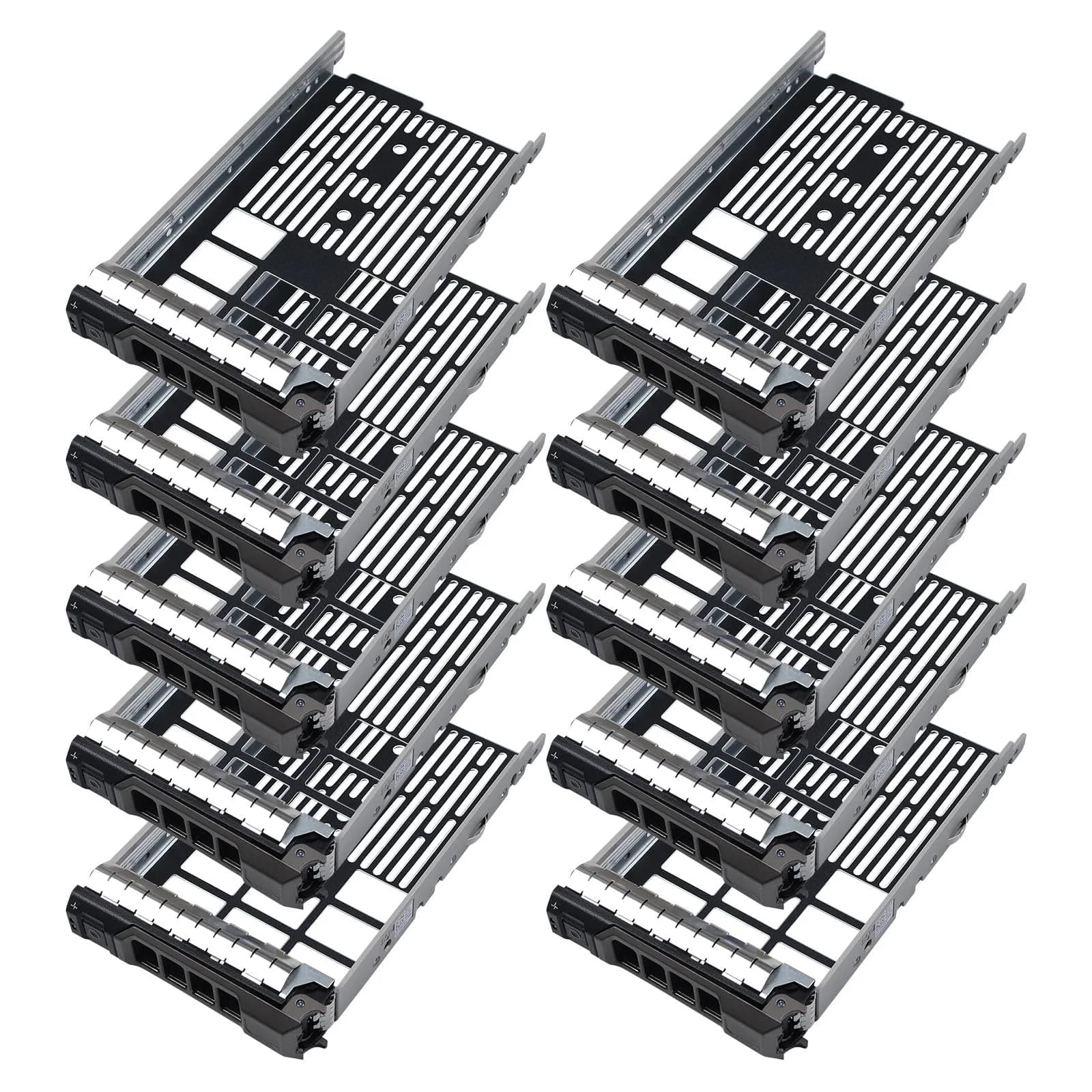 Heretom 3.5-inch SAS/SATA Hard Drive Tray Caddy KG1CH 0KG1CH (10-Pack) | Compatible with Dell PowerEdge Servers