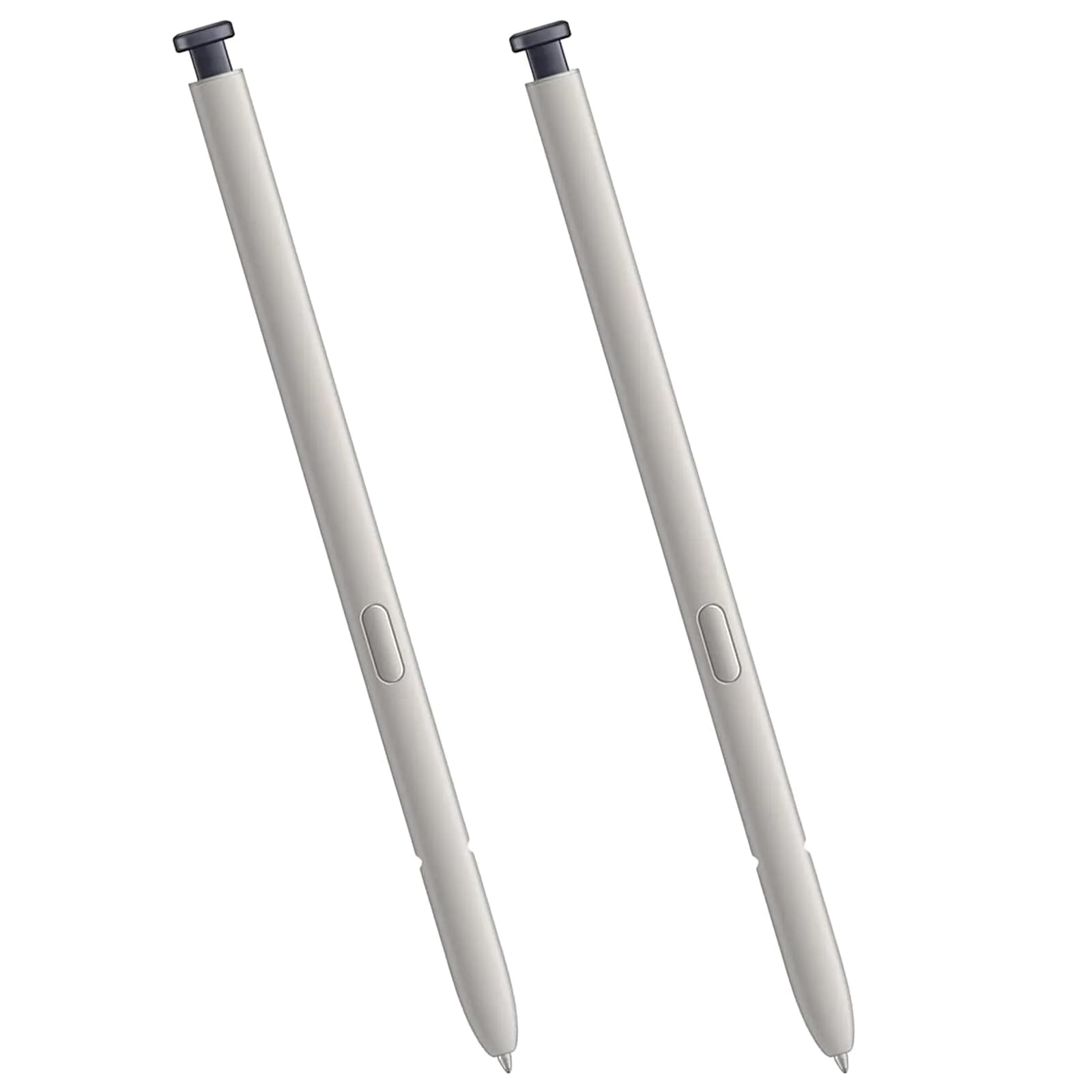 Dogxiong 2 Pack S25 Ultra S Pen Replacement for Samsung Galaxy S25 Ultra S Pen, Light Gray | 4096 Pressure Levels — Black
