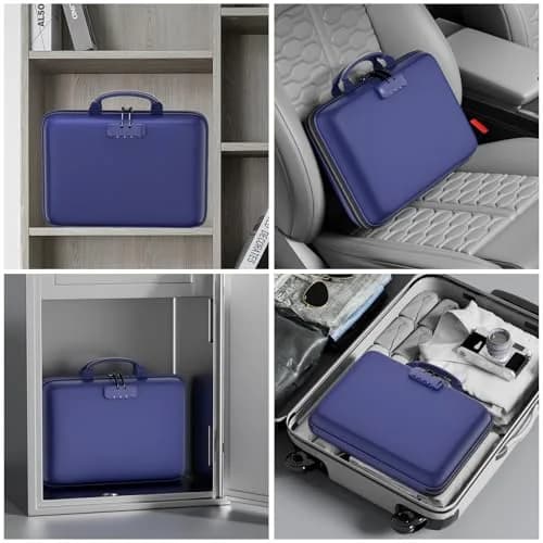 DocSafe Fireproof Document Box with Lock & 13-Pocket Accordion File Folder, 39.4cm x 29.2cm x 7.6cm (15.5" x 11.5" x 3") | UL94-V0/5VA Flame Retardant thumbnail 6