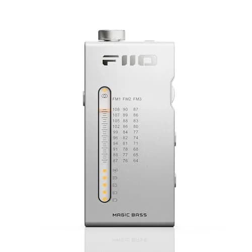 FiiO RR11 Portable HiFi FM Stereo Radio Receiver with Analog PVR Tuning, BASS+3D Sound Effects, 64MHz-108MHz (Silver, 1.57" x 3.31" x 0.51" / 4.19 x 8.41 x 1.3cm) thumbnail 1