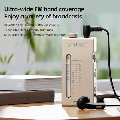 FiiO RR11 Portable HiFi FM Stereo Radio Receiver with Analog PVR Tuning, BASS+3D Sound Effects, 64MHz-108MHz (Silver, 1.57" x 3.31" x 0.51" / 4.19 x 8.41 x 1.3cm) thumbnail 9