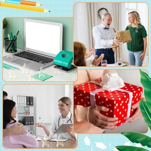 Huquary Acrylic Appreciation Trophies 50 Pcs (12.7cm / 1.02kg) | Motivational Pentagram Awards for Colleagues thumbnail 5