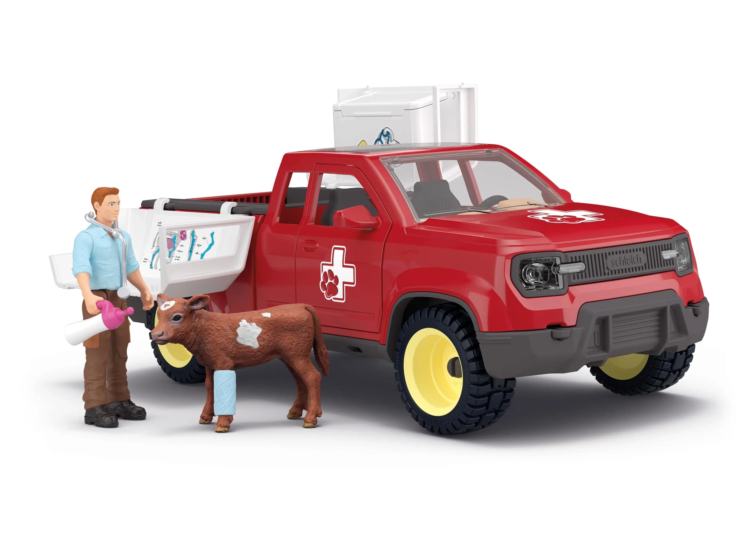 Schleich Holstein Calf Toy Figurine 5.08 cm (2 in) | Realistic Animal Toy for Kids Ages 3+ — FARM WORLD