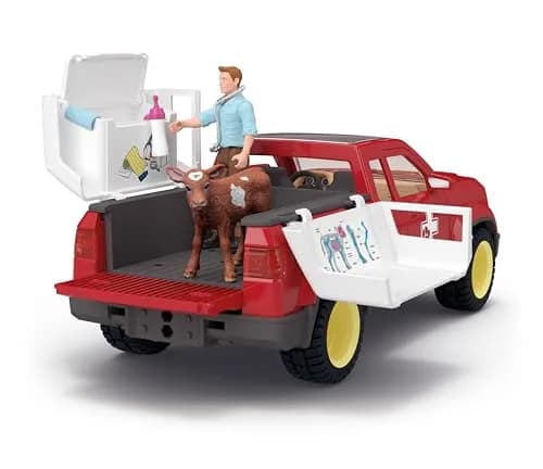 Schleich Farm World - 29Pc Veterinarian Playset for Kids 3+ | Realistic Farm Animal Care Toy thumbnail 6