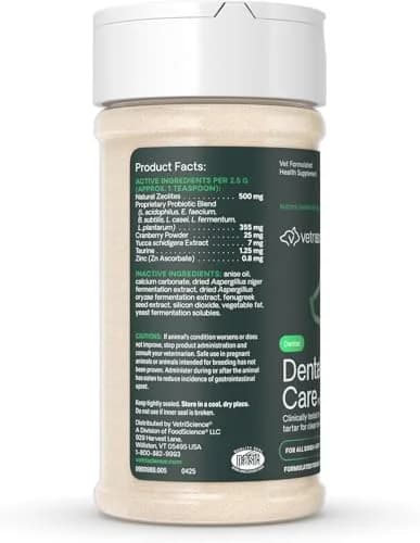VetriScience Dental Care Powder for Dogs and Cats 2 X 4.2 Oz | Clinically Tested Oral Support thumbnail 8