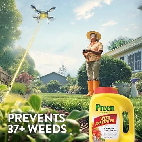 Preen Garden Weed Preventer 5.625 lb | Up to 3 Months Weed Control, Safe for Flowers & Vegetables thumbnail 4