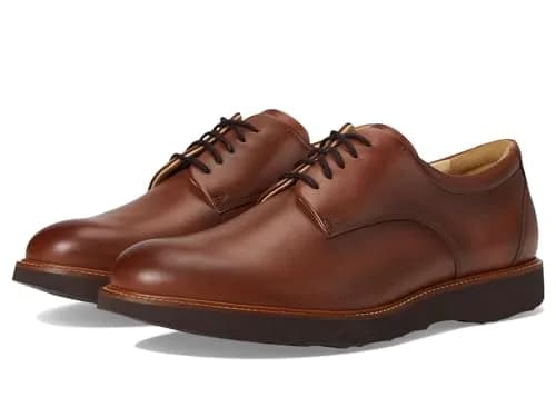 Samuel Hubbard Men's Founder Cognac Leather 11.5 Wide | Classic Oxford with Vibram Support thumbnail 1