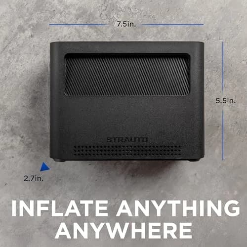 STRAUTO Universal Inflator Tire Inflator Air Compressor Paddle Board | Portable, 120 PSI, 7 Presets thumbnail 7