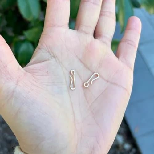 Adabele 14K Gold Filled Hook Clasp Open Connector 14.2mm (0.56") | Hypoallergenic & Nickel-Free thumbnail 2