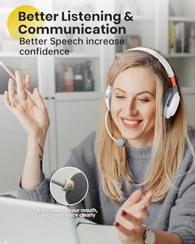 VOXii Wireless Headphones PRO | Brain Training, Voice Feedback & Recording, Speech & Memory Aid, Over-Ear Bluetooth, Long Play Time thumbnail 4