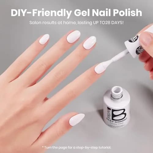 Beetles Stay Shining Silver Cat Eye Gel Nail Polish 15ml (0.5 Fl Oz) | UV/LED Cure, 28-Day Wear thumbnail 6