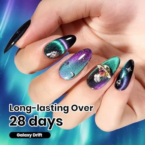 Beetles Gel Polish Stay Shining Cat Eye Gel Nail Polish 15ml (0.5 Fl Oz) | Chameleon Color Shift with UV/LED Cure thumbnail 5