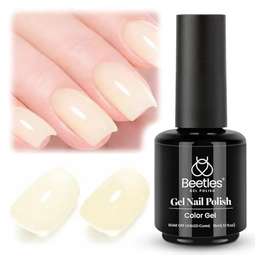 Beetles Butter Veil Yellow Jelly Gel Nail Polish 15ml | Sheer Translucent Effect — K - Sheer Yellow | Butter Veil