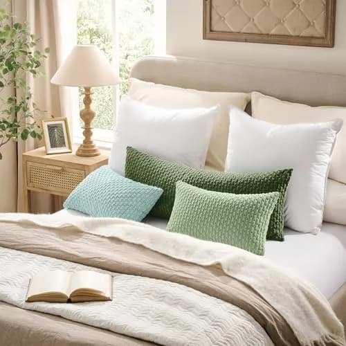K KEVIN TEXTILE Corduroy Lumbar Pillow Cover 36" x 14" | Soft, Durable & Stylish for Home & Bedroom thumbnail 5