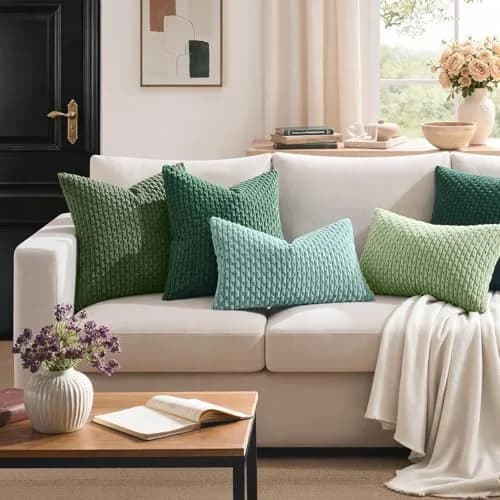 K KEVIN TEXTILE Corduroy Lumbar Pillow Cover 36" x 14" | Soft, Durable & Stylish for Home & Bedroom thumbnail 6