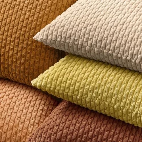 K KEVIN TEXTILE Soft Corduroy Lumbar Pillow Cover 24"x14" | Modern Boho Decor thumbnail 4