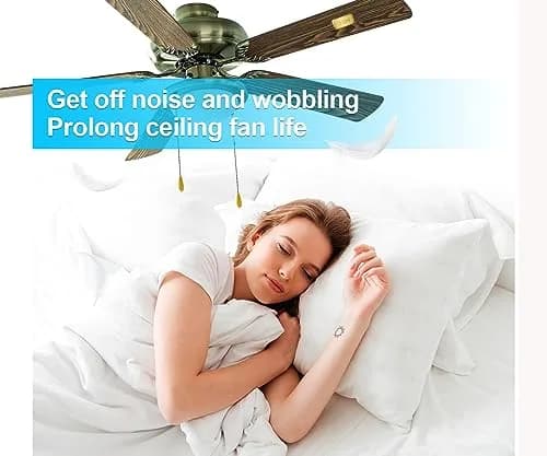 HFYHWT Ceiling Fan Balancing Kit with 10 Clips & 30 Metal Weights | 40-Piece Set for Wobble Reduction thumbnail 2