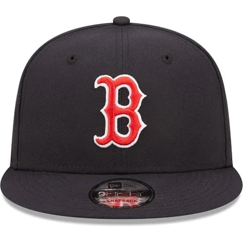 New Era Unisex-Adult MLB 9Fifty Team Color Logo Adjustable Snapback Cap One Size Fits All - Boston Red Sox Navy | Classic MLB Style thumbnail 2