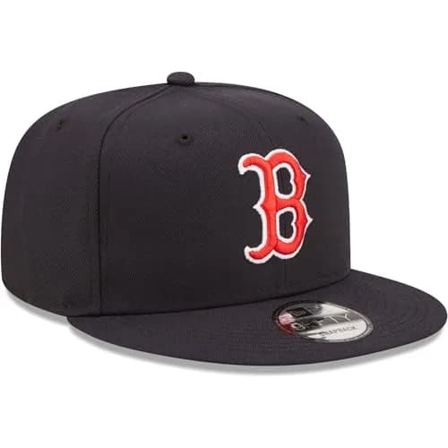 New Era Unisex-Adult MLB 9Fifty Team Color Logo Adjustable Snapback Cap One Size Fits All - Boston Red Sox Navy | Classic MLB Style thumbnail 3