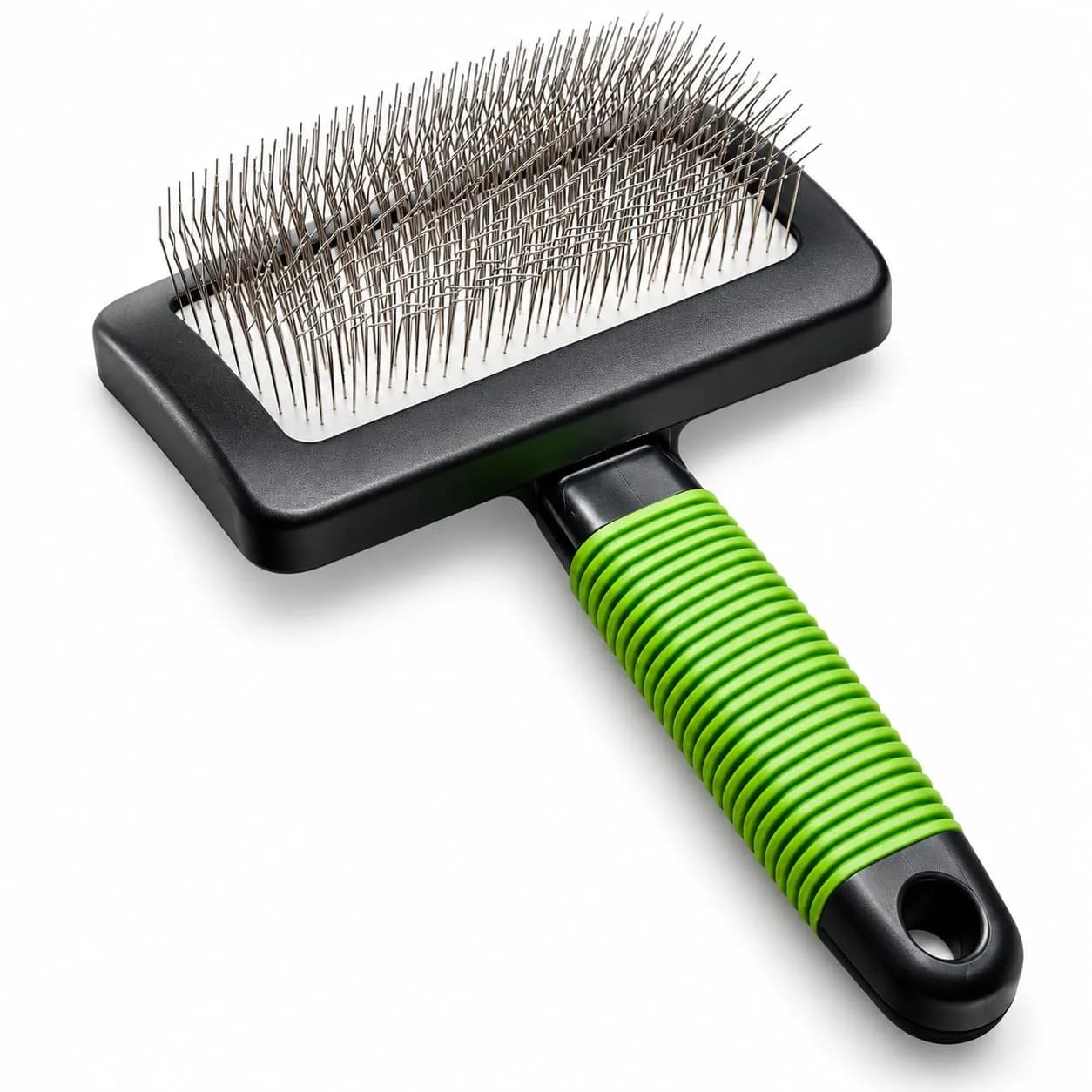DSKRUI Large Slicker Brush for Dogs & Cats with Long Hair | 12.3cm (4.8 oz) Green - main product image
