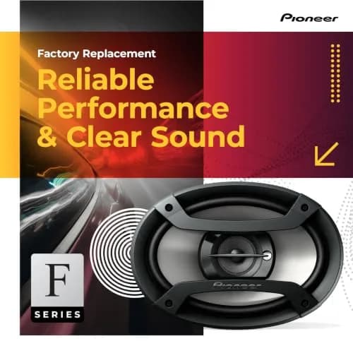 PIONEER F-Series TS-F6935R 6" x 9" 3-Way Coaxial Car Speakers 230W Max | 3-Way Coaxial Car Speakers for Immersive Sound thumbnail 2