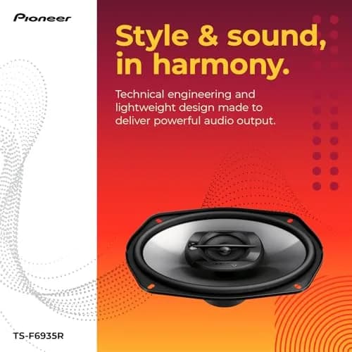 PIONEER F-Series TS-F6935R 6" x 9" 3-Way Coaxial Car Speakers 230W Max | 3-Way Coaxial Car Speakers for Immersive Sound thumbnail 3