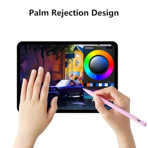 Waiktyne Purple Stylus Pen for iPad 11th-6th Gen, Pro 13" M4, Air M3 M2, Mini A17 Pro | Tilt Sensitive Active Stylus thumbnail 3