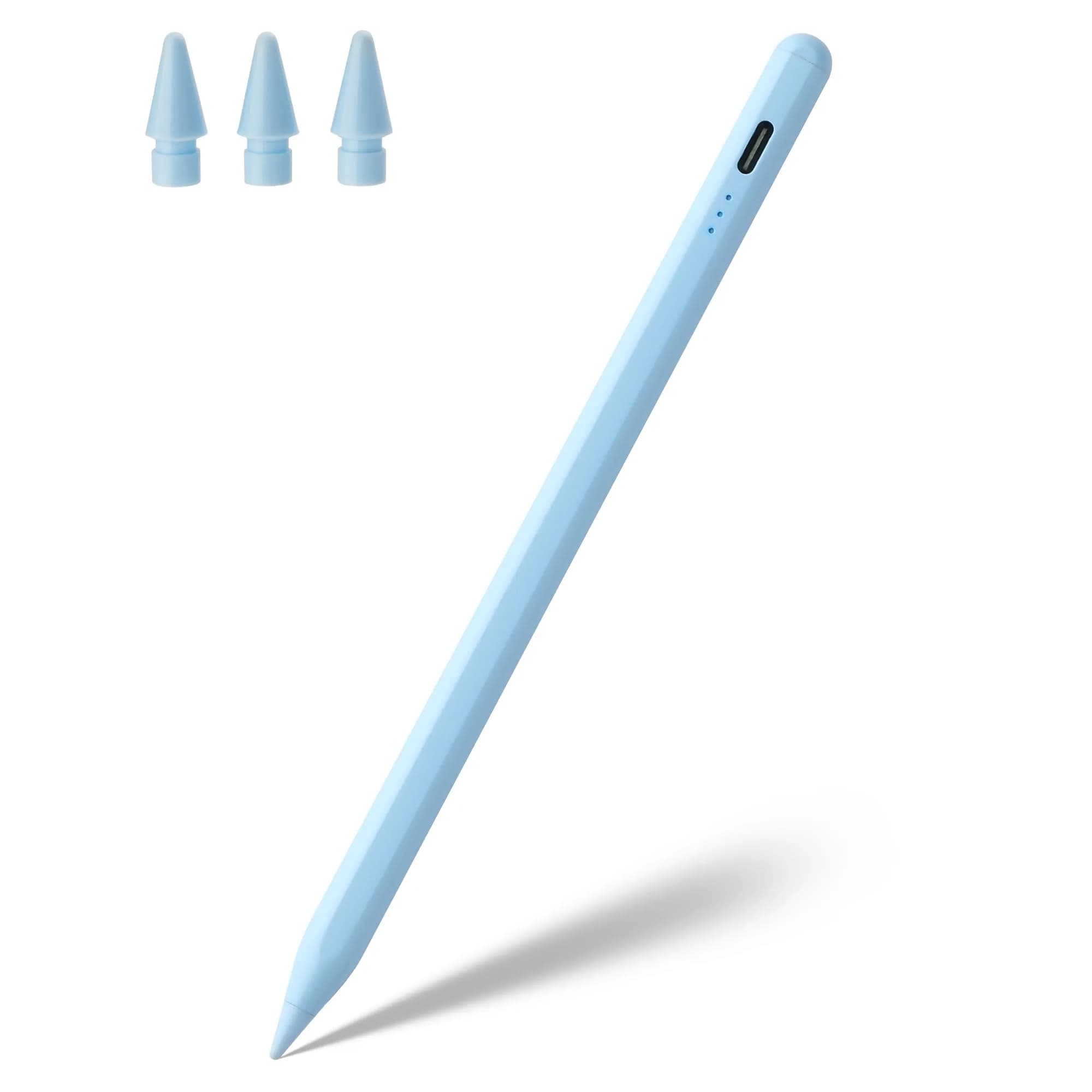 Waiktyne Stylus Pen for iPad A16 11th-10th Gen, iPad Pro 13" M4, iPad Air M3 M2, iPad mini A17 Pro 7th Gen - Blue (167mm)