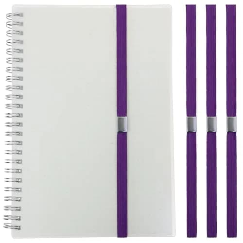 Mini Skater Elastic Planner Bands Book Page Markers for Hardcover Journal Notebook Book Lovers | Stretchy Closure Reading Straps for Notebooks 8"-11" (Purple) thumbnail 1