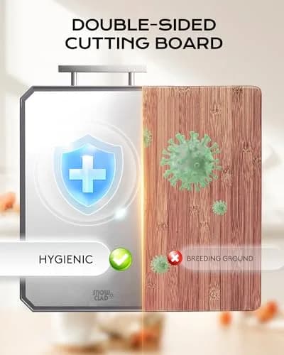 SNOWCLAD Extra Large Stainless Steel Cutting Board Set of 3 | Durable, Hygienic & Dishwasher Safe thumbnail 4