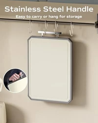 SNOWCLAD Extra Large Stainless Steel Cutting Board Set of 3 | Durable, Hygienic & Dishwasher Safe thumbnail 7