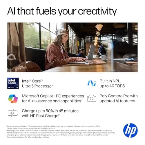 HP OmniBook 7 Flip 16-inch 2-in-1 AI PC | 2K Touchscreen, Intel Ultra 5, 16GB RAM, 512GB SSD thumbnail 3