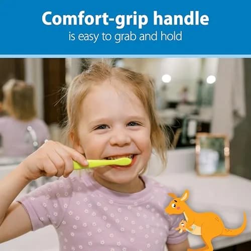 Dr. Brown's Infant-to-Toddler Toothbrush Set Soft & Gentle Manual Toothbrushes for Baby 0-3 Years – 4-Pack thumbnail 5