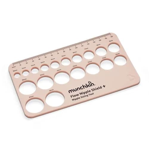 Munchkin Nipple Ruler Sizing Tool Pink | Helps Breastfeeding Moms Buy The Right Size thumbnail 1