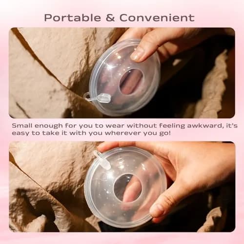 Hranio Breast Milk Collector Shells 30ml (1oz) | BPA-Free Silicone, 4 Counts | Invisible Nursing Tech thumbnail 6