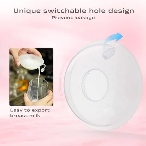 Hranio Breast Milk Collector Shells 30ml (1oz) | BPA-Free Silicone, 4 Counts | Invisible Nursing Tech thumbnail 3