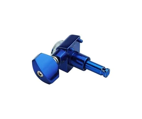 Guyker 6-in-line Guitar Locking Tuners GK434, Blue Chrome (Set of 6) | Precision 1:18 Gear Ratio thumbnail 6