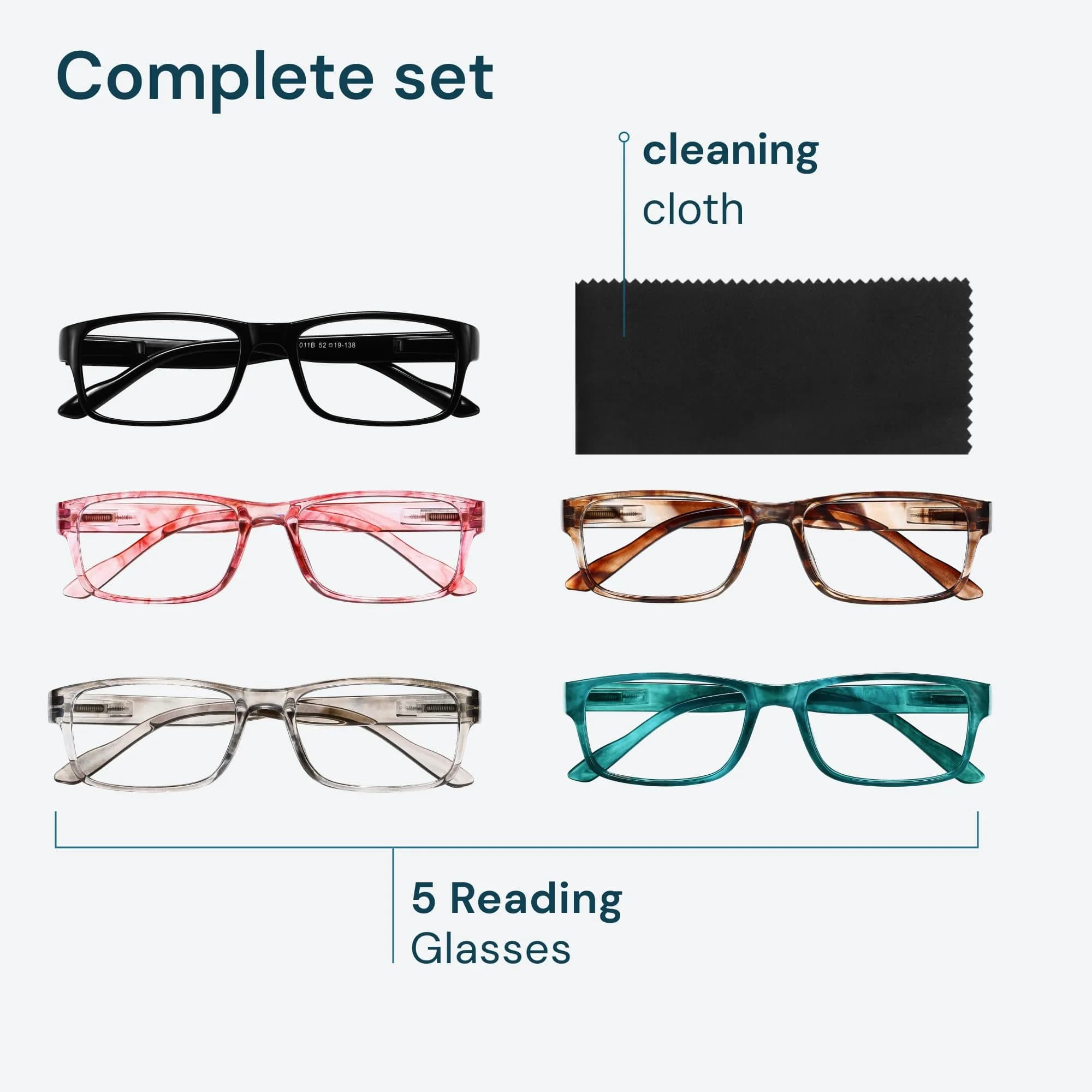 Gaoye Dawn Stones 5-Pack Blue Light Reading Glasses | All Day Computer Readers thumbnail 7