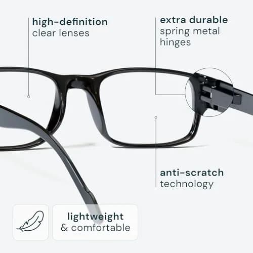 Gaoye 2.5 Professional Reading Glasses for All Day with Blue Light Protection | 5-Pack Flower Vibes thumbnail 4