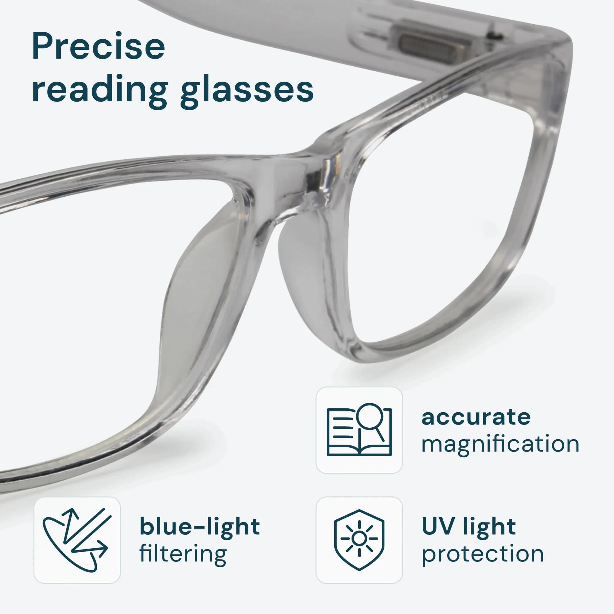 Gaoye 5 Pack Clear Natural Hues Reading Glasses 2.5 | Blue Light Protection for All Day Wear