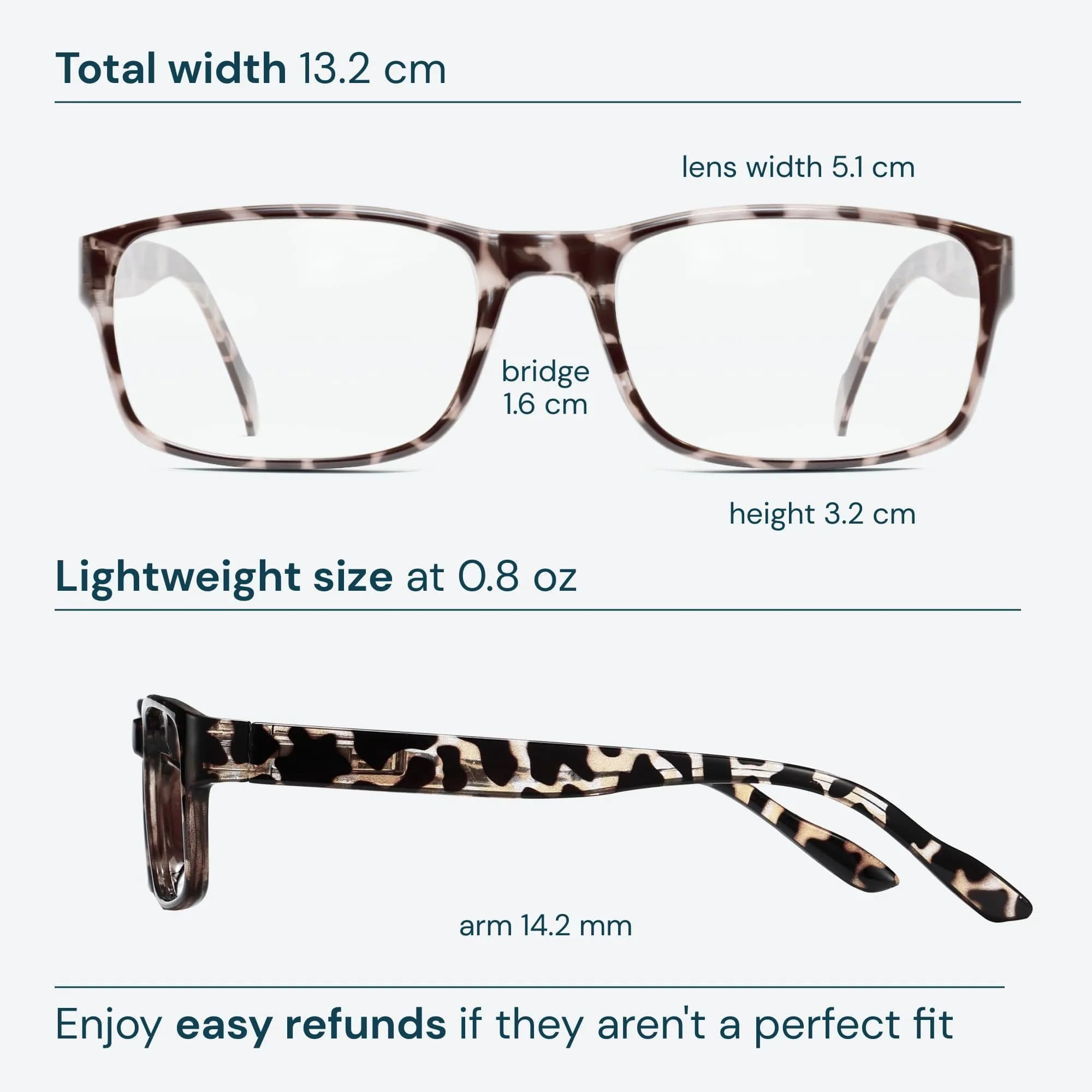 Gaoye 5 Pack Clear Natural Hues Reading Glasses 2.5 | Blue Light Protection for All Day Wear thumbnail 5