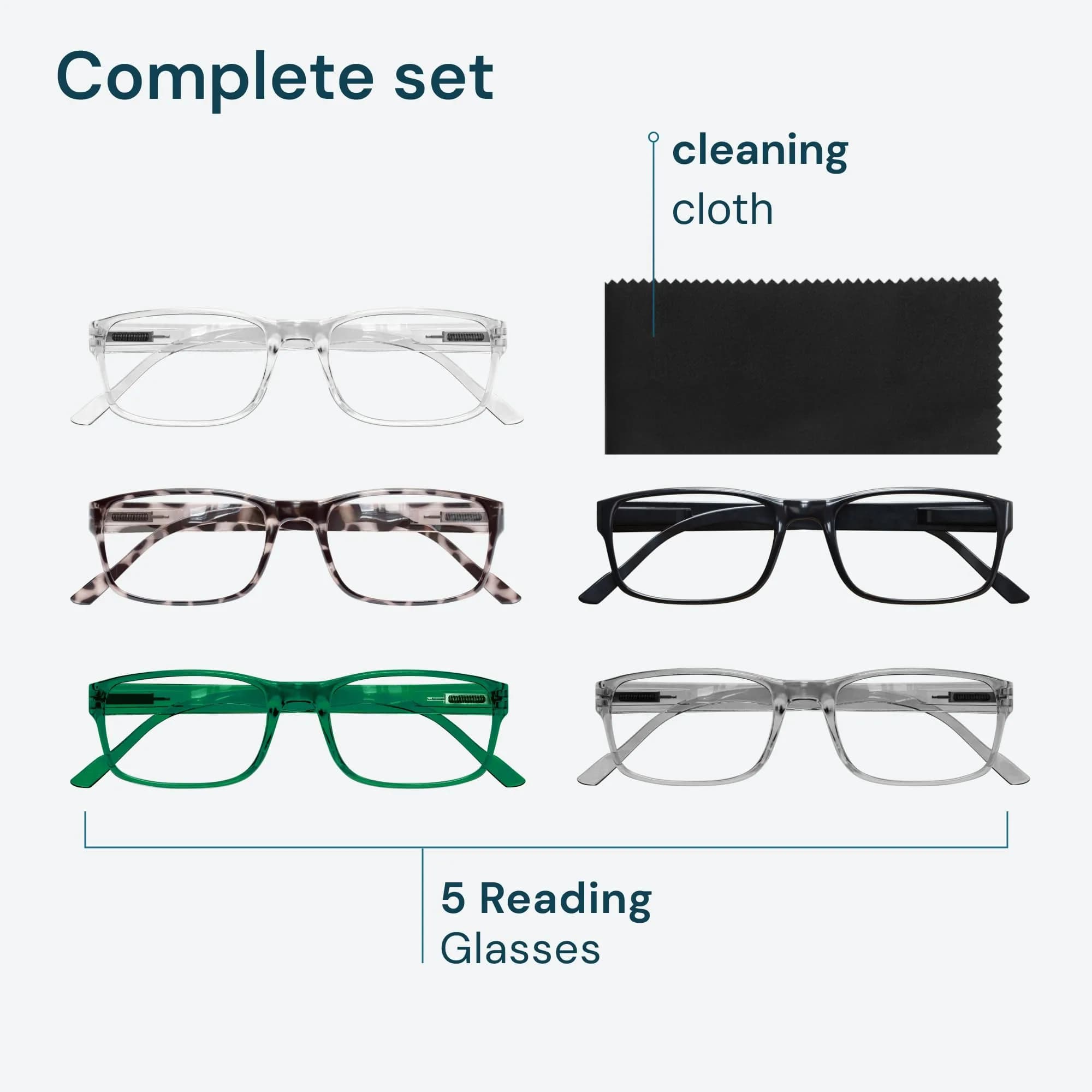 Gaoye 5 Pack Clear Natural Hues Reading Glasses 2.5 | Blue Light Protection for All Day Wear thumbnail 7