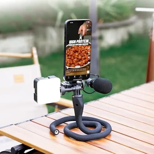 JJC Magnetic Flexible Arm with Clamp for MagSafe Phone & Action Camera | 313g (11oz) Bendable Mount thumbnail 6