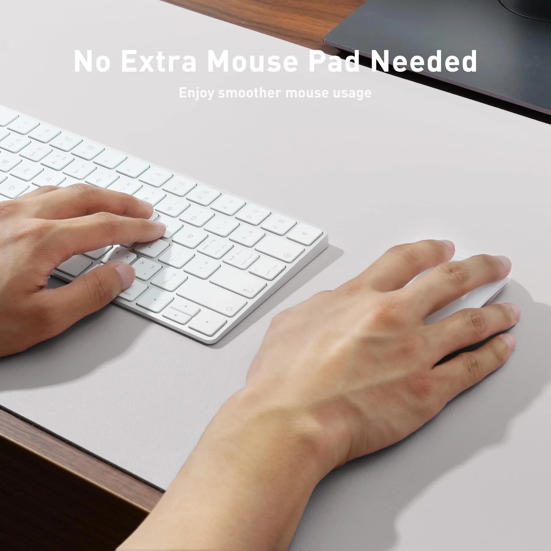 Aothia Large PU Leather Desk Pad Protector (48" x 17") | Smooth Ink Flow & Fade-Resistant Surface thumbnail 3