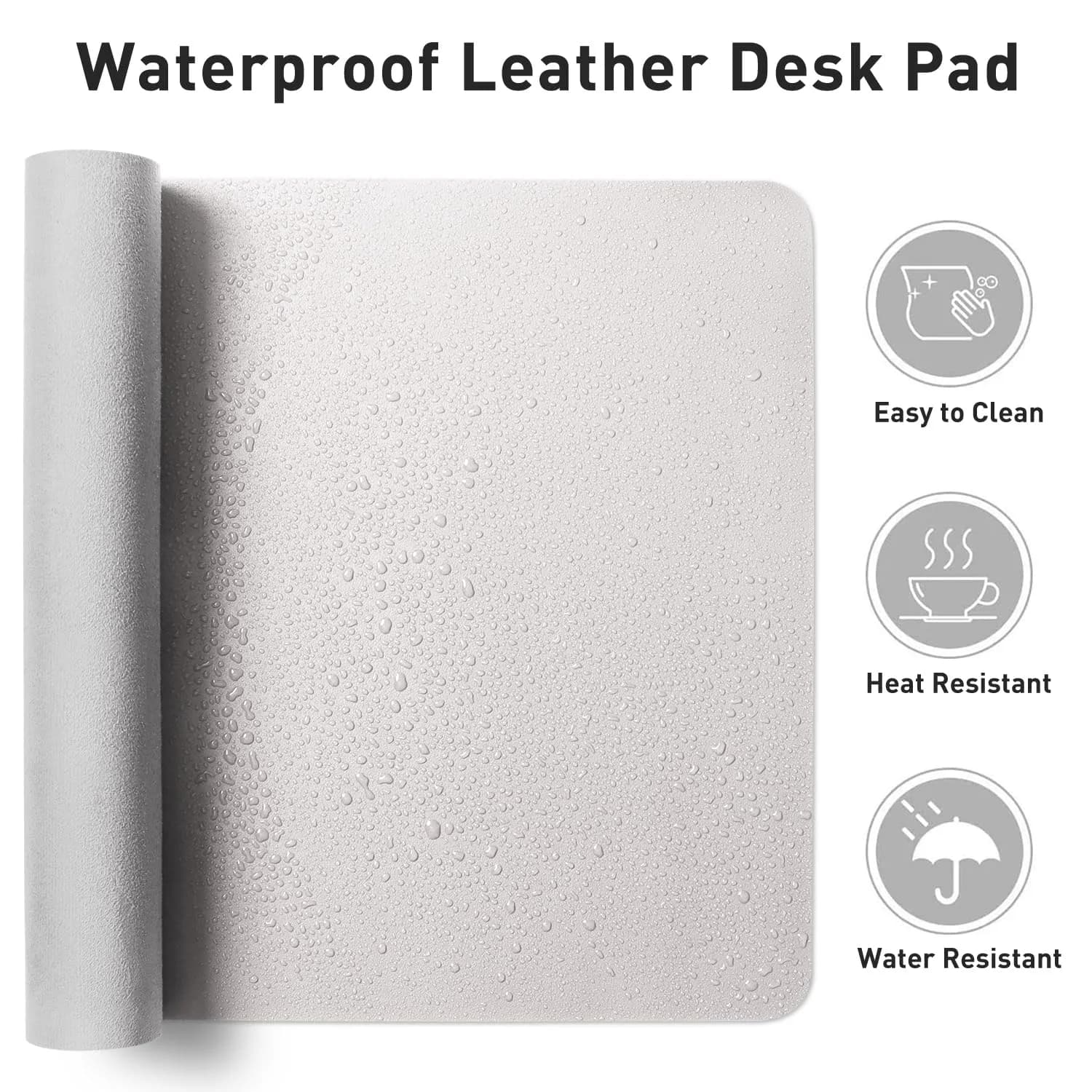 Aothia Large PU Leather Desk Pad Protector (48" x 17") | Smooth Ink Flow & Fade-Resistant Surface thumbnail 7