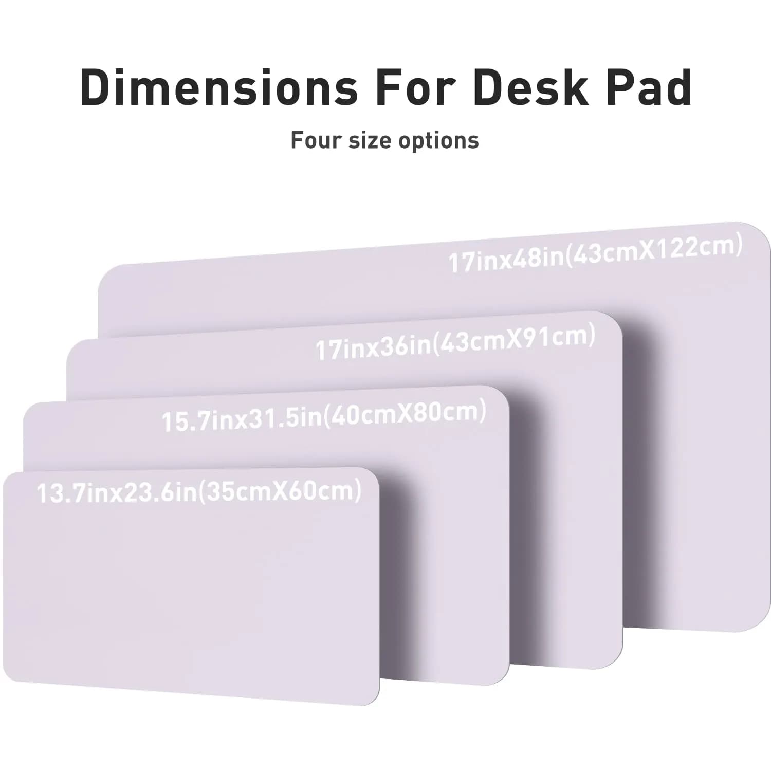 Aothia Large PU Leather Desk Pad Protector Soft Lavender 48" x 17" | Smooth Ink Flow Desk Pad thumbnail 6